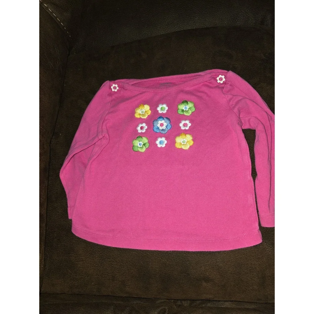 Gymboree showers of flowers floral pink top‎ size 18 24 months